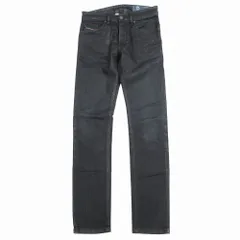 DIESEL ディーゼル ジョグジーンズ デニム パンツ レディース シルバーラメ コーティング スウェット THOMMER CB-SP1-NE W26 【中古】