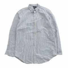 RALPH LAUREN ラルフローレン ポニーロゴ刺? ボタンダウン シャツ ストライプ柄 長袖 サイズ170 ボーイズ 【中古】