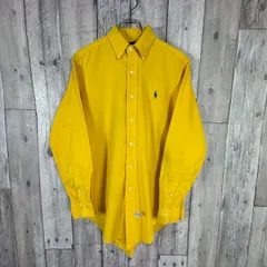 OLD Ralph Lauren 90s ラルフローレン ボタンダウン シャモアクロス 長袖 シャツ メンズ S サイズ
