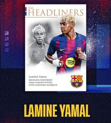 高確率でヤマルのシリアルカードが当たる！24時間限定生産販売商品！未開封パック！カード3枚入り！全てシリアルナンバー入り！バルセロナ【24-25 Futera Headliners Barcelona】