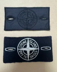 国内正規品【STONE /ストーンアイランド】ワッペン2枚 STONE ISLAND ストーンアイランド ワッペン 2枚 ブラック