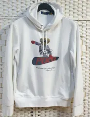 ポロ ラルフローレン ポロベア 白 フーディー Tシャツ M