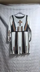 十字架パータン プリーツ ミディ ONE PIECE 新品