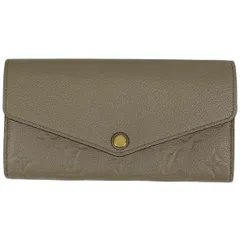ルイ・ヴィトン Louis Vuitton ポルトフォイユ サラ 二つ折り 長財布 モノグラムアンプラント トープ M61454 レディース 【中古】