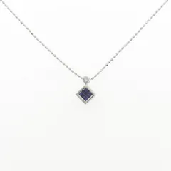 K18WG サファイヤ ネックレス 0.20CT