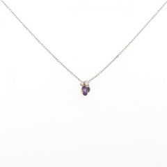 新品 アメジスト ネックレス 1.60ct K18 - メルカリ