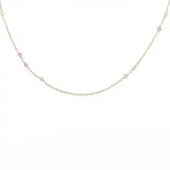 K10YG カラーストーン ネックレス