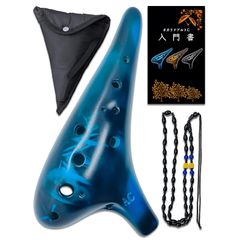 TNG オカリナ AC管 陶器製 ブルー 専用ケース付 - メルカリ