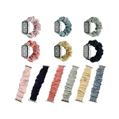 新品 HYUNGJ 【S/Mサイズ】 アップルウォッチ series 10 42㎜ 46㎜ バンド シュシュ おしゃれ ベルト apple watch series 9 8 7 6 5 4 3 2 1 SE スポーツ 可愛 レディース アクセサリー 41 38