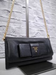 美品◇PRADA プラダ ユニセックス ナイロンxレザー クロスボディ