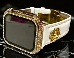 アップルウォッチバンド レザーベルト Apple Watch保護カバーケース ゴールド　38mm40mm41mm42mm44mm45mm46mm