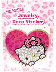 サンリオ ハローキティ ジュエリーデコステッカー（ピンクリボン／ハート）