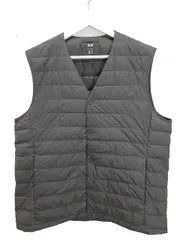 ユニクロ UNIQLO ウルトラライトダウンコンパクトベスト 400500 ナイロン XL グレー トップス 
