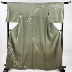 バイセル 着物 美品 名品 訪問着 薄小豆色 幔幕 松 菊 桜 金糸 金彩 正絹 157cm Sサイズ ☆☆☆☆ バイセル 着物 名品 小紋 青紫 玩具 金彩 正絹 袷（10月～5月） 159cm