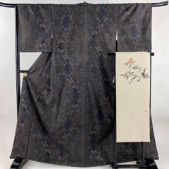 袋名古屋帯 美品 逸品 うさぎ 草花 輪奈織 銀糸 赤茶 正絹 中古 袋名古屋帯 美品 逸品 うさぎ 草花 輪奈織 銀糸 赤茶 正絹 中古