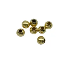 新品 ゴロクロ 【925シルバー製 ＜ゴールド＞ 5mm 1個から 】 銀 アクセサリー シルバー 925 ネックレス ブレスレット カスタム パーツ 素材 ビーズネックレス