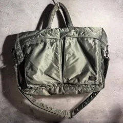 ✨PORTER TANKER✨2層✨2WAYバッグ✨セージグリーン✨カーキ系