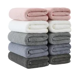 新品 フェイスタオル 速乾 通気 吸水 10枚セットマイクロファイバー 34×75cm ふわふわ 家庭用 タオル 軽量肌に優しい タオルセット (5色)