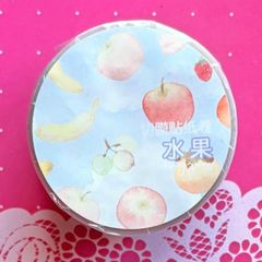 PET 锦瑟青花 6cm×5m 500cm/loop ダイカット加工 海外マスキングテープ