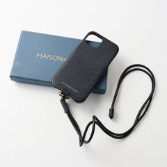 メゾンドサブレ MAISON de SABRE Sling Phone Case スリングスマホケース＼ブラック iPhone 13 ケース レザー【2400014640342】