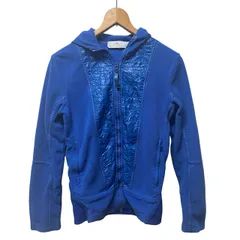 アディダス バイ ステラマッカートニー adidas by Stella McCartney 長袖フリースパーカー フルジップ フード付き 青 ブルー M