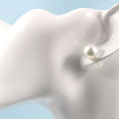 限定1/3 　K14WG白蝶南洋パール　ピアス　11㎜～　　　艶◎ 照り◎　　　　　　　218