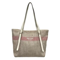 PRADA(プラダ) トートバッグ - 1BG303 ベージュ×ピンク×マルチ レザー