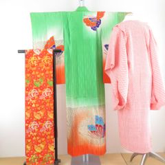 反物 米沢紬 八寸名古屋帯 「福来郎」スワセンイ ベージュ色 梟柄 動物