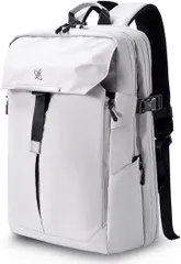 光影行星 GY アウトドア リュック パソコン ヘルメット フック 防水 多機能 反射テープ 自転車 登山 旅行 サッカー 大容量 ノートPC収納 耐裂裂素材 (しろ16インチ,  ミディアム)