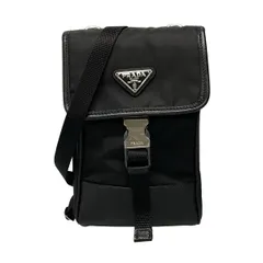 PRADA(プラダ) ショルダーバッグ テスート・ショルダー 2ZH109 黒 スマホポシェット/RE-NYLON レザー