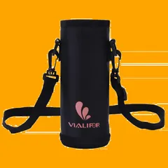 【在庫処分】ブラック+ピンク) (500ML 大人用 キッズ 子供 通学 通勤 キャンプ ペットボトルカバーアウトドア ホルダーカバー 500ml/750ml/1000ml 用ハンディポーチ 水筒・マグボトル用スポーツボトル Vialifer 水筒カバー 保温