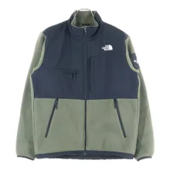 THE NORTH FACE (ザノースフェイス) DENALI JACKET ロゴパッチ付ナイロンフリースジャケット ブルゾン ブラック/カーキ NA72051