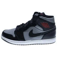 NIKE (ナイキ) AIR JORDAN 1 MID SHADOW エアジョーダン1 シャドウ ミッドカットスニーカー ブラック/グレー US10/28cm 554724-096