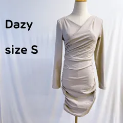 ［デイジー］シーイン ミニワンピース キャバドレス セクシードレス グレージュ