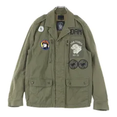 【希少L】HYSTERIC GLAMOUR フライトジャケット ワッペン刺繍 入手困難モデル】ヒステリックグラマー 刺繍ワッペンロゴ ジップ