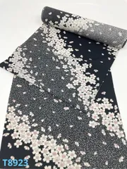 小紋 京友禅 桜尽くし正絹 反物 T8923