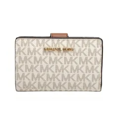 マイケルコース MICHAEL KORS 二つ折り財布 JET SET TRAVEL BIFLD ZIP COIN WLLET レディース バニラ おしゃれ 誕生日 記念 プレゼント ギフト 送料無料