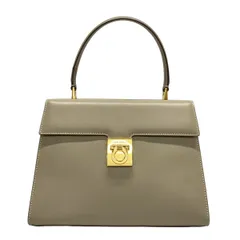 FERRAGAMO/SalvatoreFerragamo(サルバトーレフェラガモ) ハンドバッグ ガンチーニ グレーベージュ レザー