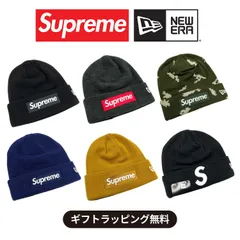Supreme シュプリーム ニット帽 ビーニー Boxロゴ Sロゴ NEW ERA コラボ ラッピング無料 クリスマス プレゼント 正規品 メンズ レディース