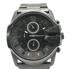 良品 DIESEL ディーゼル マスターチーフ DZ 4180 腕時計 ウォッチ メンズ 防水 クオーツ アナログ クロノグラフ ブラック r228