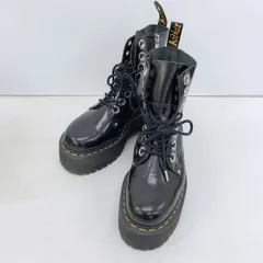 Dr.Martens ドクターマーチン ジェイドン 8ホール ブーツ シューズ JADON MAX サイドジップ 厚底 レディース UK4 ブラック 靴 DF17143■