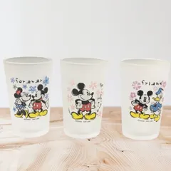 ディズニー　Disney　グラス　3個セット　ミッキーマウス　ミニーマウス　ドナルドダック