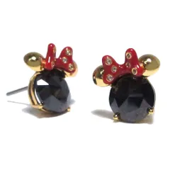 【新品】ケイトスペード アクセサリー kate spade NEW YORK × Disney ミニー ピアス K9173 960 (ブラック×ゴールド系) アウトレット レディース 【メール便(ネコポス)】