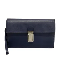 PRADA(プラダ) セカンドバッグ美品  - ダークネイビー レザー