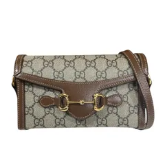 グッチ ミニバッグ ホースビット1955 ショルダーバッグ GGスプリームキャンバス 699296 ベージュ レディース  GUCCI  中古 グッチ