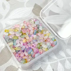 No.80【20g】ケース付き！カラフル　ファルファーレ型ビーズ　ハンドメイド資材