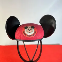 ディズニー　ミッキー　帽子　レトロ