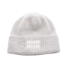 Miu Miu ミュウ ミュウ ロゴ ニットキャップ
