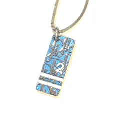 Christian Dior　クリスチャンディオール トロッタープレート　ネックレス ：A3155