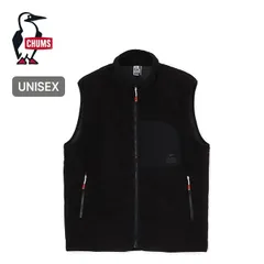 【新品】CHUMS チャムス ブービーステッチフリースベスト CH04-1472 ブラック